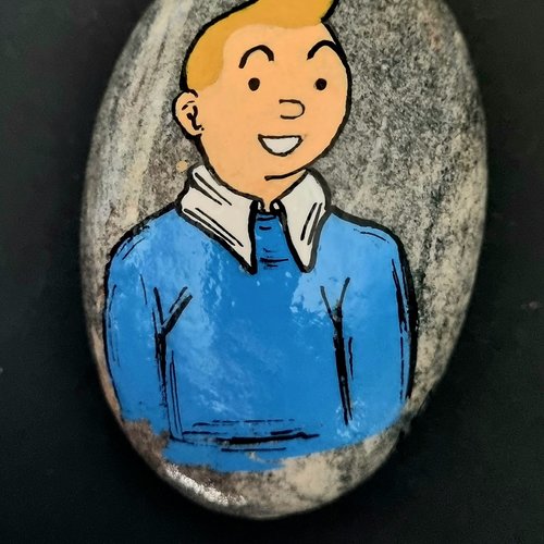 Les galets tintin et milou de wonder