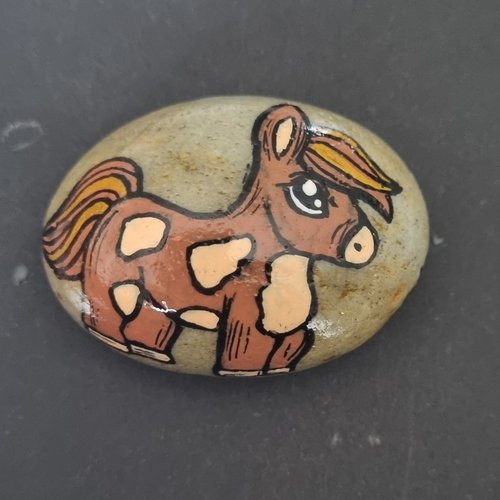 Les galets petits chevaux rigolos de wonder