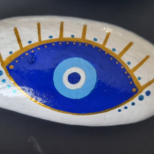 Les galets blanc/bleu de wonder