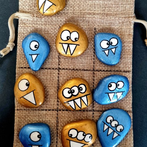 Les galets jeux de morpions de wonder