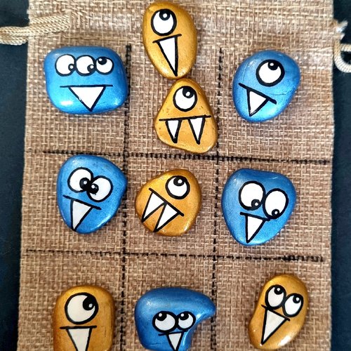Les galets jeux de morpions de wonder