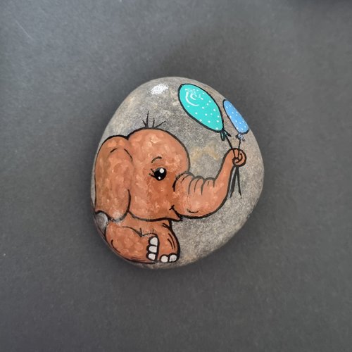 Les galets éléphants de wonder