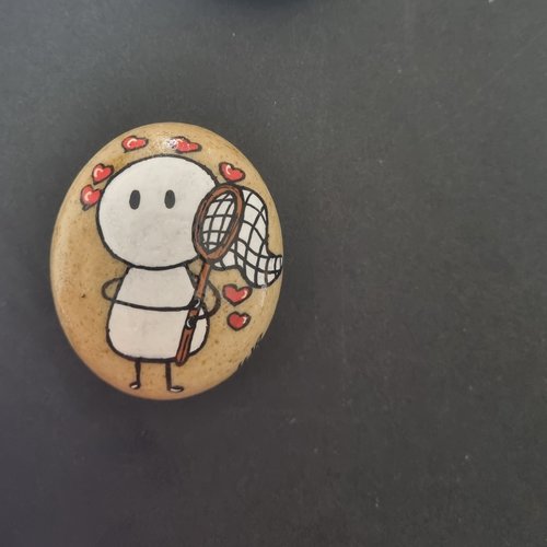 Les galets bonhomme poétiques de wonder