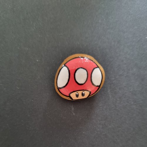 Les galets personnages de mario bros