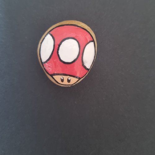 Les galets personnages de mario bros