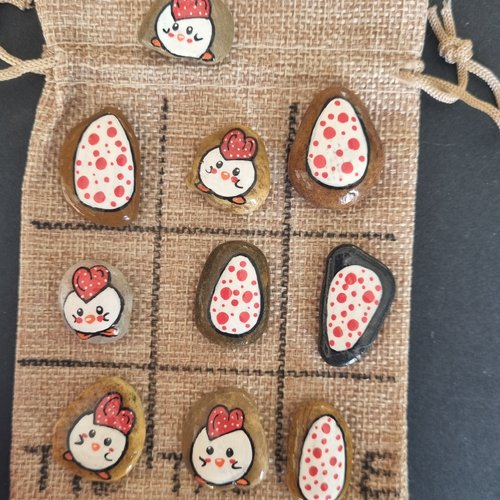 Les galets jeux de morpions de wonder