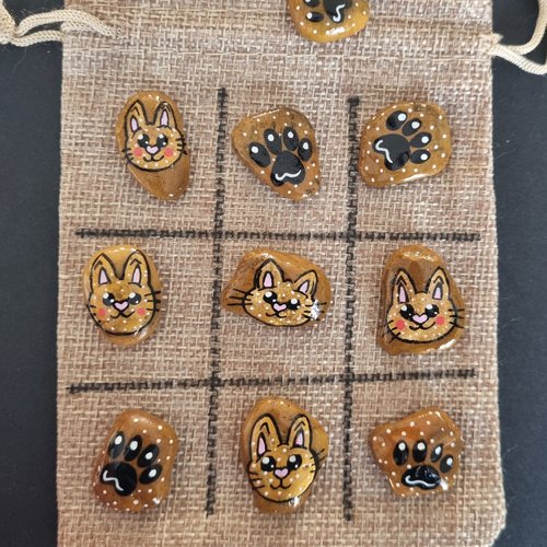 Les galets jeux de morpions de wonder