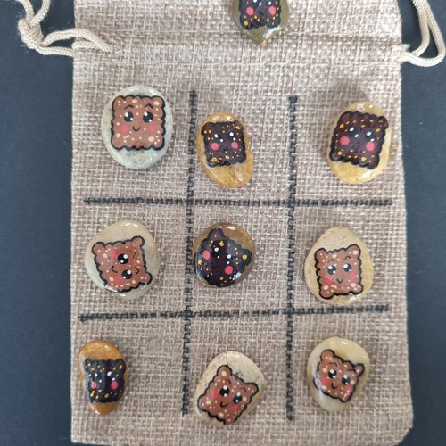 Les galets jeux de morpions de wonder