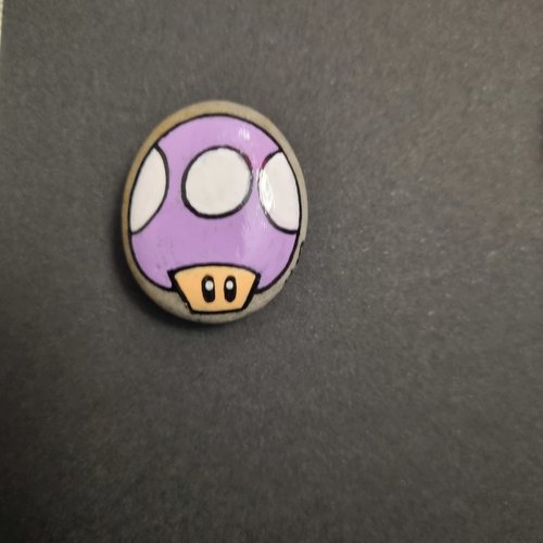 Les galets personnages de mario bros