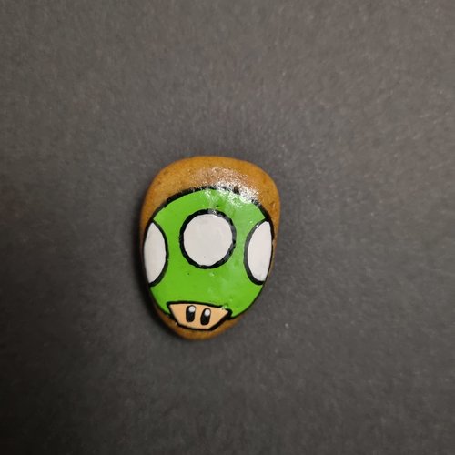 Les galets personnages de mario bros