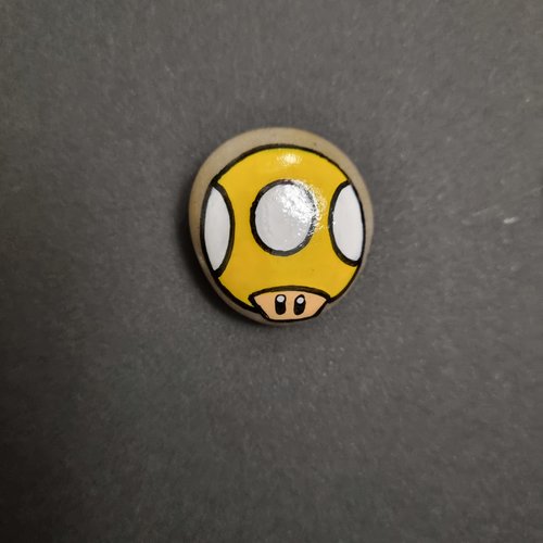 Les galets personnages de mario bros