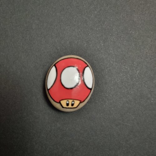 Les galets personnages de mario bros