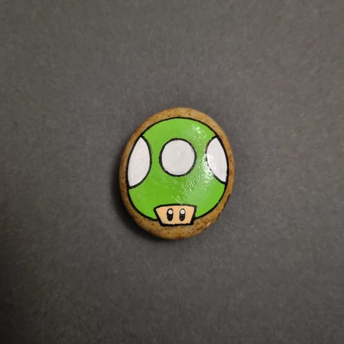 Les galets personnages de mario bros