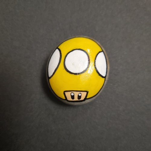 Les galets personnages de mario bros