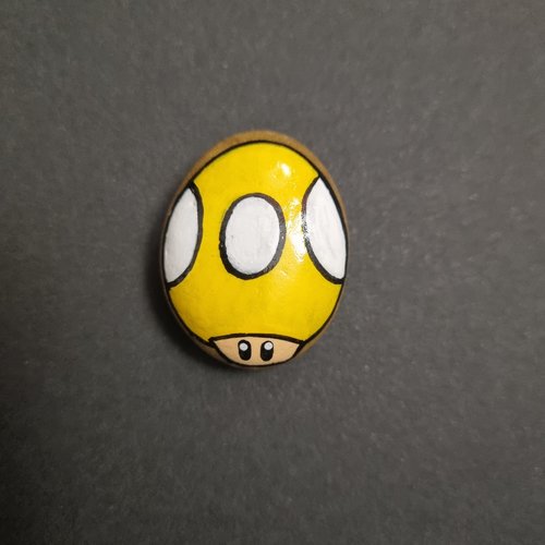 Les galets personnages de mario bros