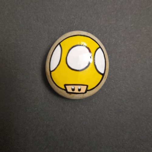 Les galets personnages de mario bros