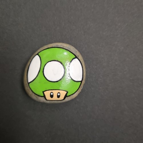 Les galets personnages de mario bros