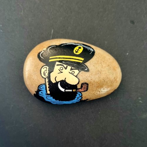 Les galets tintin et milou  de wonder