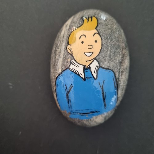 Les galets tintin et milou  de wonder