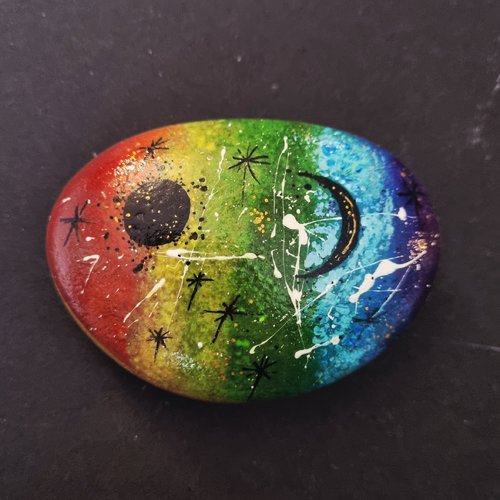 Les galets rainbow arc en ciel de wonder