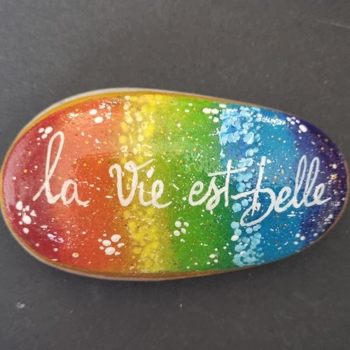 Les galets rainbow arc en ciel de wonder