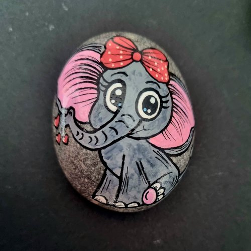 Les galets éléphants de wonder