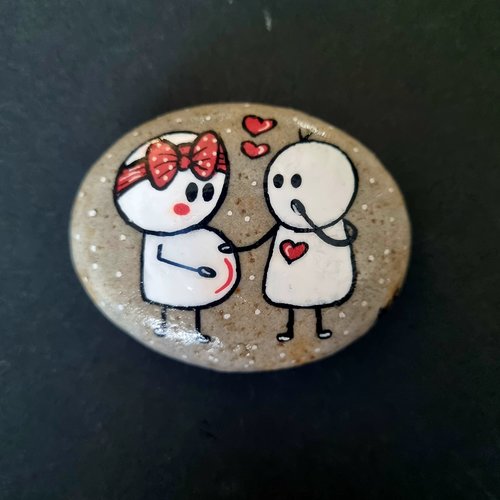 Les galets bonhomme poétiques de wonder