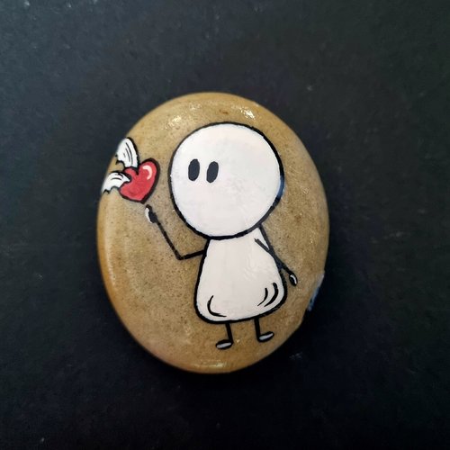 Les galets bonhomme poétiques de wonder