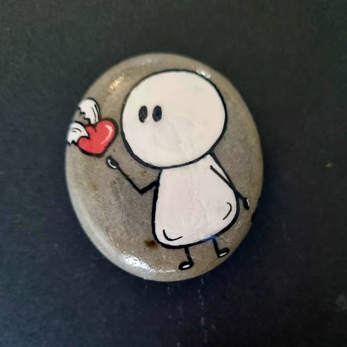 Les galets bonhomme poétiques de wonder