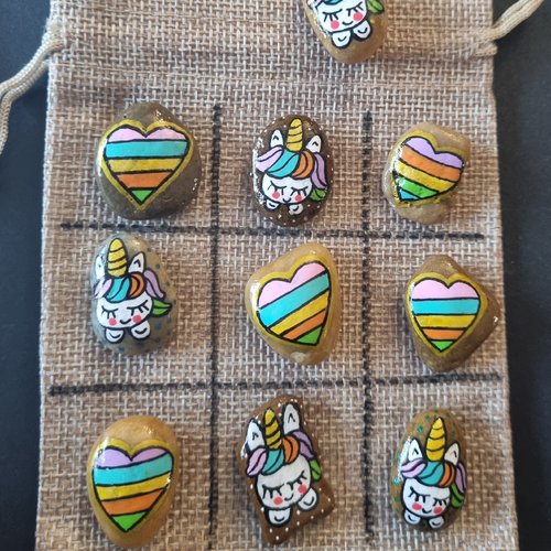 Les galets jeux de morpions de wonder