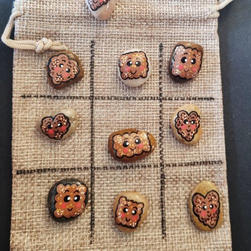 Les galets jeux de morpions de wonder