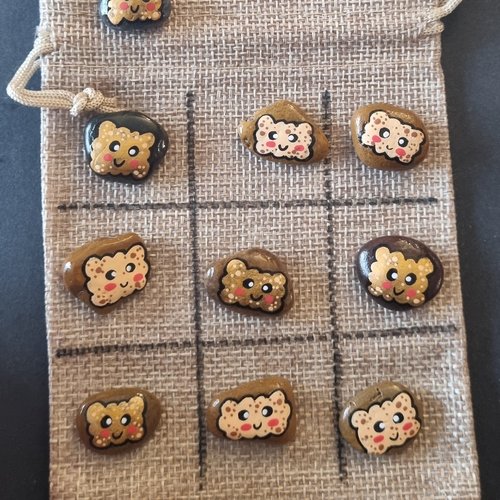 Les galets jeux de morpions de wonder