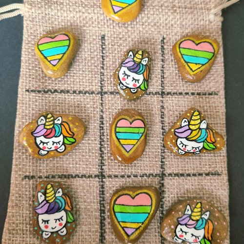 Les galets jeux de morpions de wonder