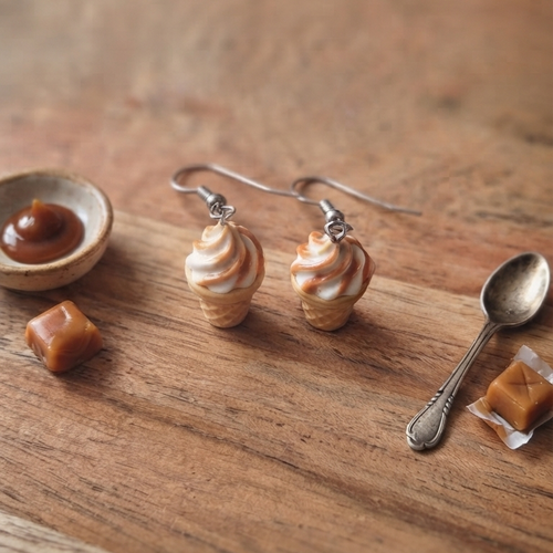 Boucles d’oreilles "sunday caramel"