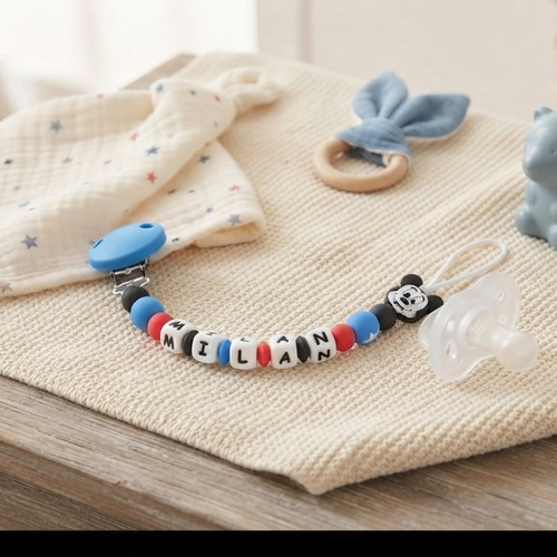 Attache-tétine personnalisable mickey