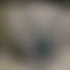 Collier -murano-gros chat-blleu ciel