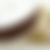 Cordon de coton marron 1mm  rouleau de 10m