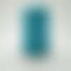 Cordon de coton ciré bleu 1mm   x  5m