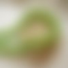 10 perles de verre vert irisé imitation cristal rondelles à facettes 8mm x 6mm