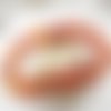 Perles en  agates à facettes orange 10mm