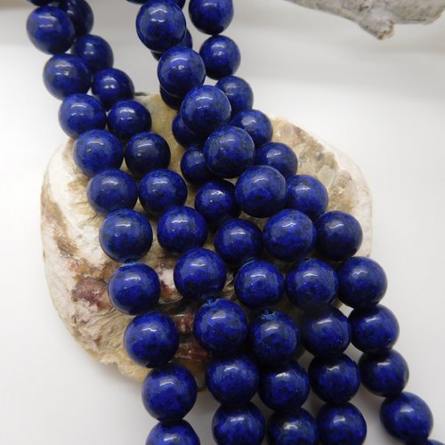Perles  lapis lazuli rondes 8mm