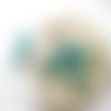 4 perles étoiles de mer turquoise pierre teintée howlite 14mm