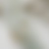 Perle de verre oeil de chat 12mm blanc