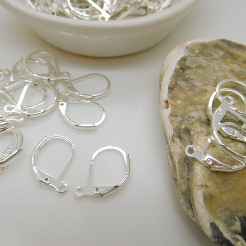 20 ou 50 dormeuses argent,  crochet dormeuse ,  boucles d'oreille dormeuse