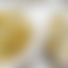 50 perles agate craquelée jaune 8 mm