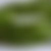 10 perles de verre  oeil de chat à facettes 10mm  vert olive  grade a