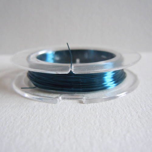Fil de cuivre 0.3mm couleur bleu nuit 