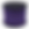 Cordon de suédine violet 3mm  x1m plat aspect daim