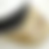 Cordon de coton noir  1mm  rouleau de 10m