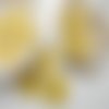 1 cabochon oeil de chat jaune 18x25mm
